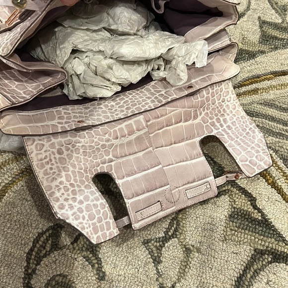 💕 Kooba gorgeous light pink rose gold handcrafted leather xlarge satchel nwot💕 - Picture 10 of 16